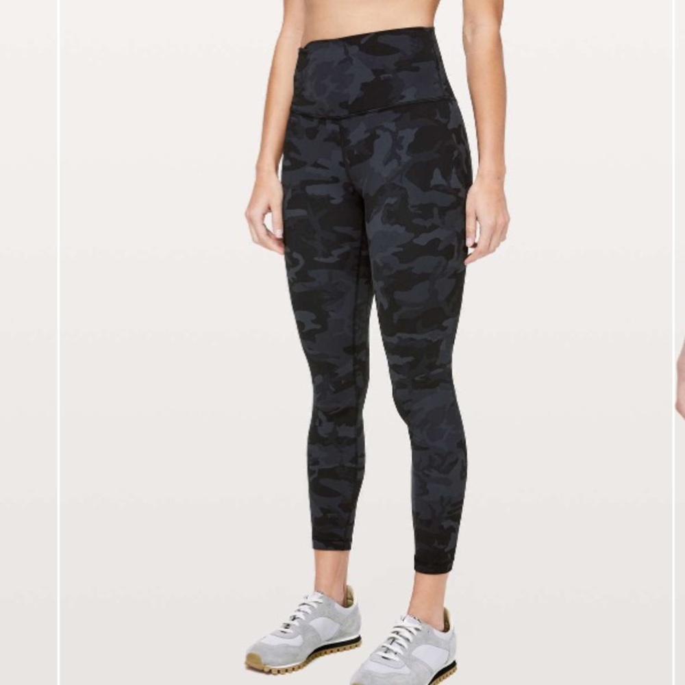 Lululemon Align Pant II *25" Incognito Camo Multi Grey Sz 6